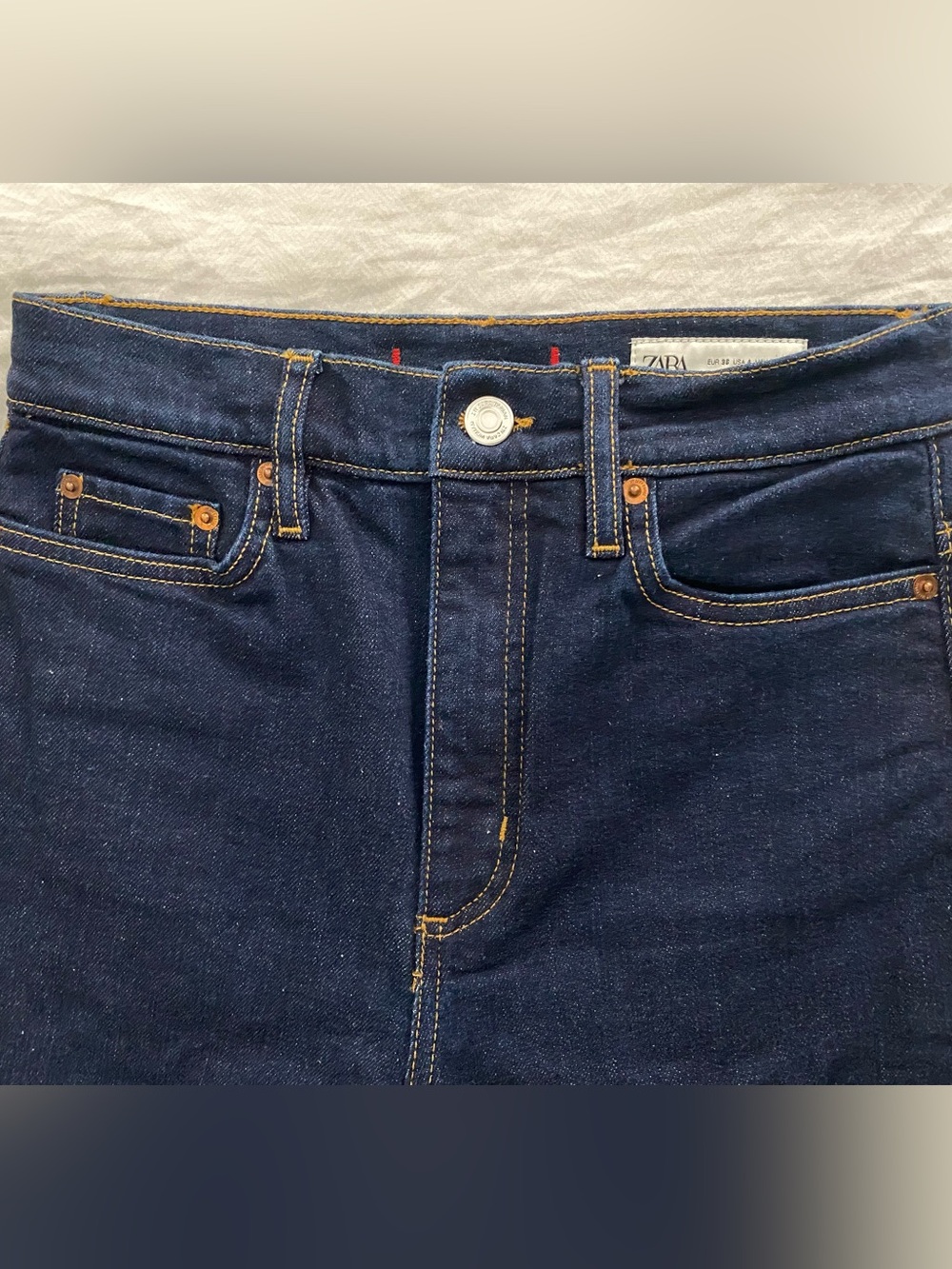Zara Indigo Cuffed Wide Leg Jeans - Picture 10 of 10